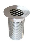 Bundventil med overløb og med rist 1 1/4"