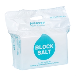 Bloksalt til blødgøringsanlæg 2 x 4 kg pr pakke. DIN EN973 typeA