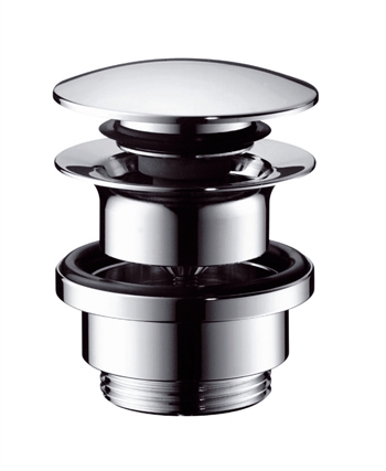 Hansgrohe push-open bundventil i krom