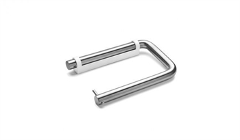 toiletrulle holder med hvid beslag D-Line