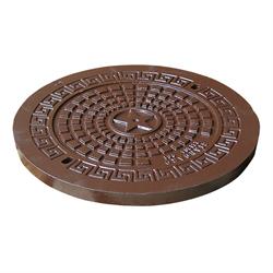 Dana brønddæksel 60 cm i gråjern