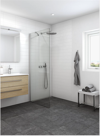 Dansani Match Fast væg H:200 Bredde 67-69 cm klar