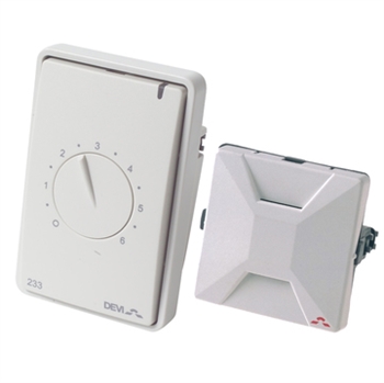 Devi Termostat 233 hvid - med rumføler