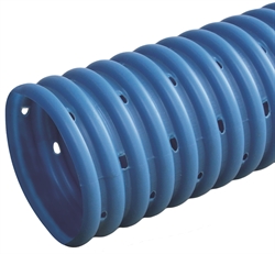 Drænrør PVC blå, korrugeret med special slidser