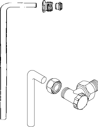 Stålrørsæt Gabotherm med vinkel