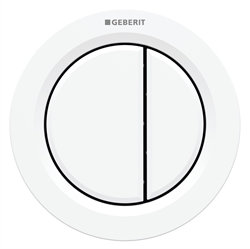 Geberit Omega dobbelt fingertryk i Alpinhvid