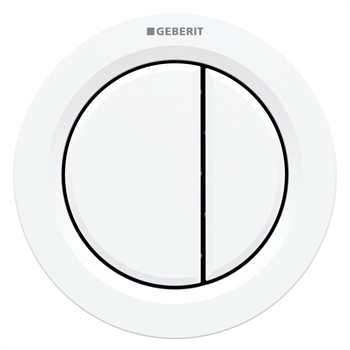 Geberit Omega dobbelt fingertryk i Alpinhvid