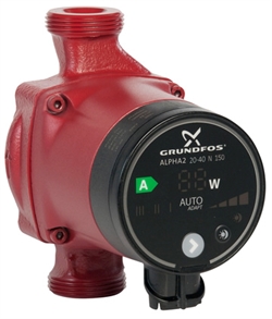 Grundfos Alpha2 20-40N - 150mm Grundfos brugsvandspumpe