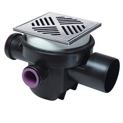 Gulvafløb 110 mm fra Kessel med 2 kontraklapper