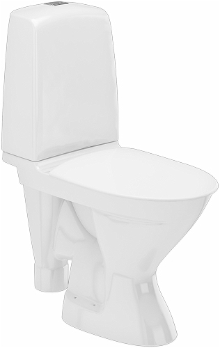 Roux lettelse Wetland Ifö Spira gulvstående toilet med åben S-lås 601055200 uden skyllerand -  601055200