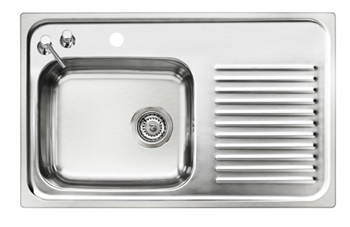 Intra Juvel City 80 Køkkenvask til Underlimning Med kumme til Højre