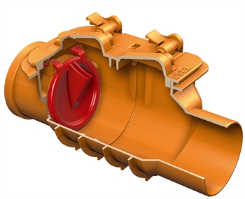 Staufix tilbageløbsstop Med 1 klap