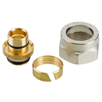 Klemringsfittings til PEX plastrør G 3/4" 20x2mm