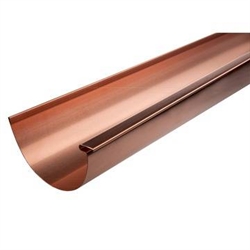 Tagrende i kobber fra Plastmo 12 " - Længde a 3 meter