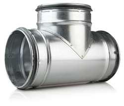 Tee Lindab TCPU galvaniseret stål 80 x 80 