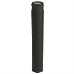80 mm Metalbestos Sorte røgrør Længde 0,5 meter
