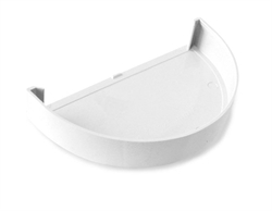 12" Endebund hvid Plastmo