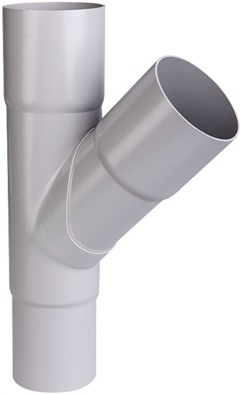 75 mm x 45° Grenrør grå Plastmo