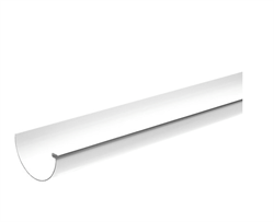 Tagrende Nr. 11 fra Plastmo i Hvid længde 6 meter