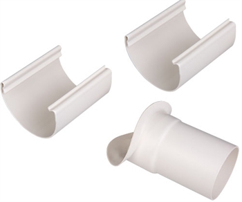 Plastmo nr. 11 - grå 75 mm  tudstykke justerbar  