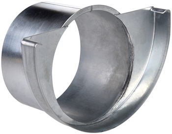 Plastmo endebund med tud i zink 11" - 75