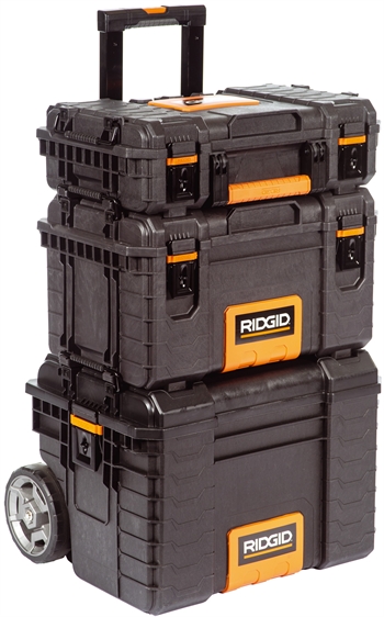Ridgid Pro værktøjsboks, 3 dele/komplet