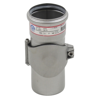 Renserør Blücher med renseadgang rustfri