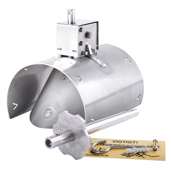 Rottesikring med 2 spjæld rustfrit stål Lauridsen