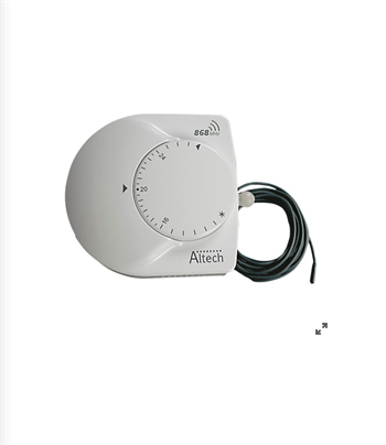 Altech Design rumtermostat med  dobbelt føler 868MHz 