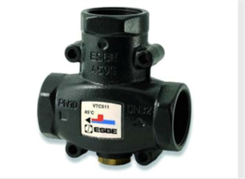 Termisk ESBE TV3vejs shuntventil 25mm 60°C. stbj