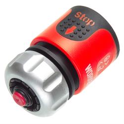 WORKER slangekobling med vandstop, 1/2"