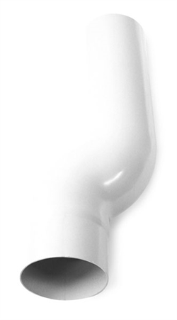 75 mm Sokkelknæ hvid Plastmo