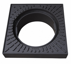 ACO-N Karm Firkantet 315 mm sort Brøndkarm