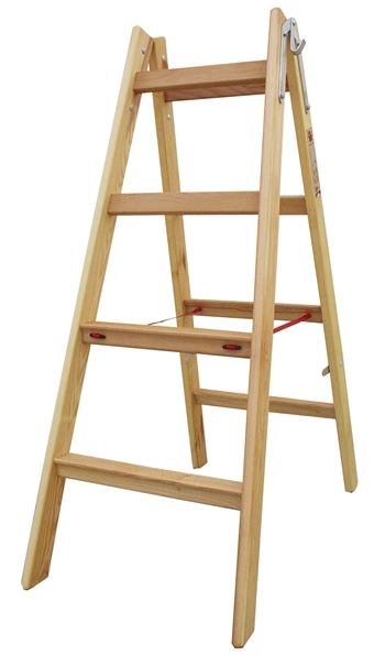 JUMBO wienerstige, træ, 4 trin