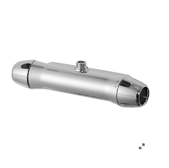 FM Mattsson Serie 9000E brusetermostat - Krom Afgang op