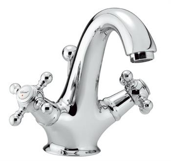 Tradition Håndvaskbatteri m/Bundventil Krom fra Damixa