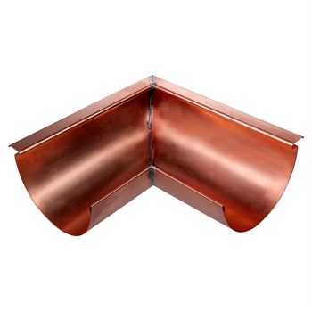  Gering udvendig i kobber Plastmo 12" 90 grader
