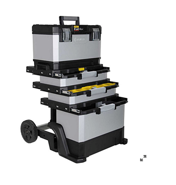 Værktøjsvogn XL galvaniseret m/sortimentsbokse Stanley