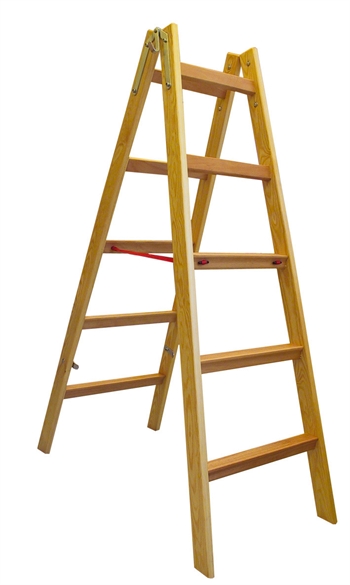 JUMBO wienerstige, træ, 5 trin