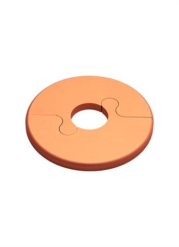 Alu Fit Rosette Ø22 Kobberlook - flot rosette til radiator