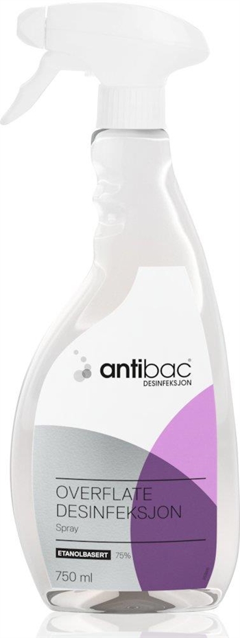 Antibac overfladedesinfektion Ethanol Spray 750ml 75 % Pakke med 6 Stk.