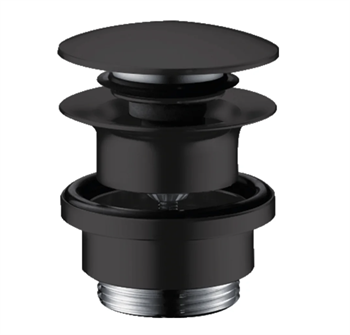 hansgrohe Push-Open bundventil 1 1/4", mat sort