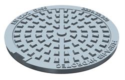 Duco 280/315 mm dæksel uden pakning med fjederlås, 40 t, SG