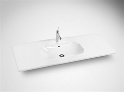 Dansani Luna kantate porcelænsvask 121 cm i hvid