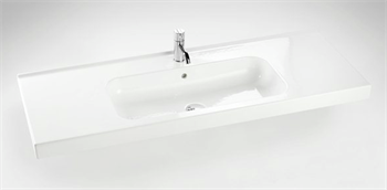 Dansani Menuet porcelænsvask i hvid - 121 cm  model 534212103
