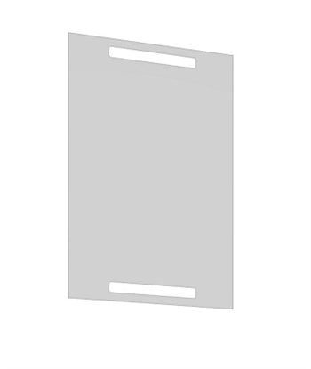 Dansani Spejl 70 x 50 cm med intregreret lys i top og bund