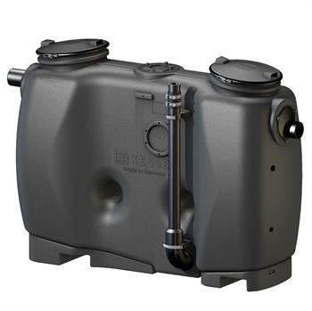 Kessel 4 l/s fedtudskiller , 110 mm til-/afgang, over jord