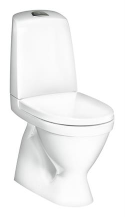 Gustavsberg toilet 1500 Nautic til limning med skjult S-lås