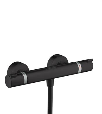 Hansgrohe Ecostat Comfort termostatarmatur i Poleret MAT SORT Inkl. rosetter og forskruninger