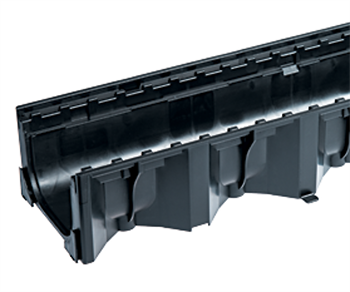 ACO HEXALINE 1000 mm rende uden rist og uden udløb letvægts afløbsrende